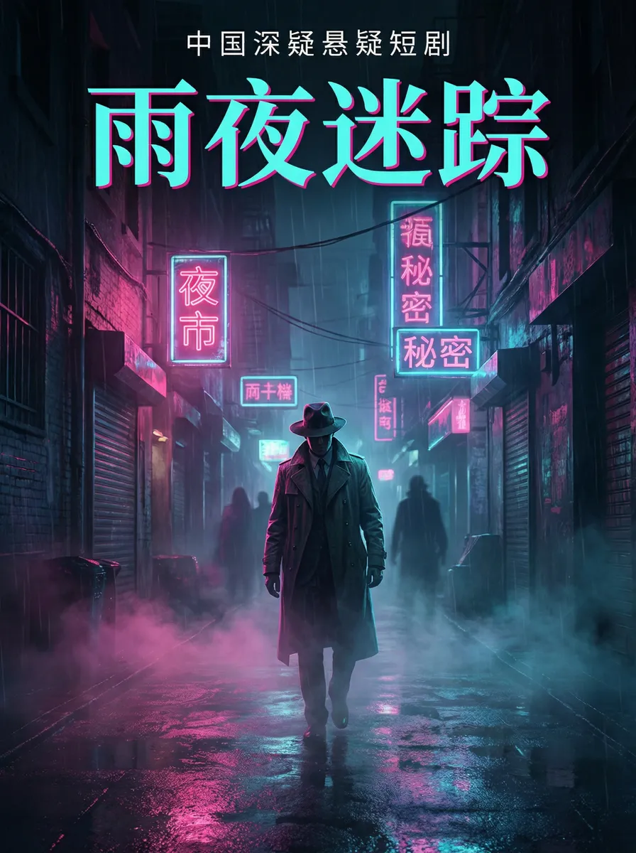 女超人马渭清 悬疑追踪短剧 - 雨夜迷踪海报